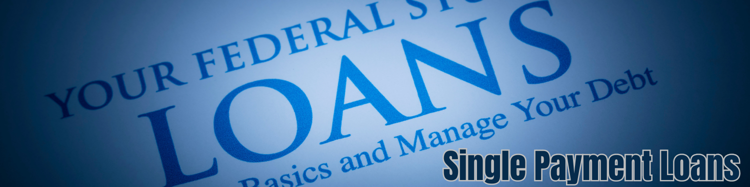 Section 8-1: Single-Payment Loans Banner